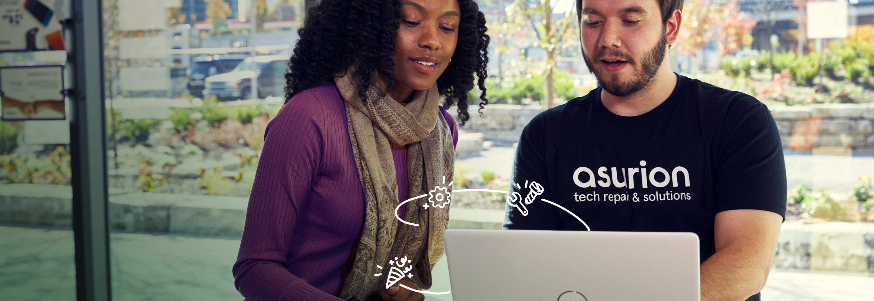 Laptop repair in store with Asurion Expert