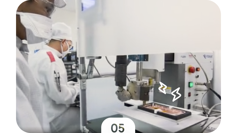 05. It starts the refurbishing process